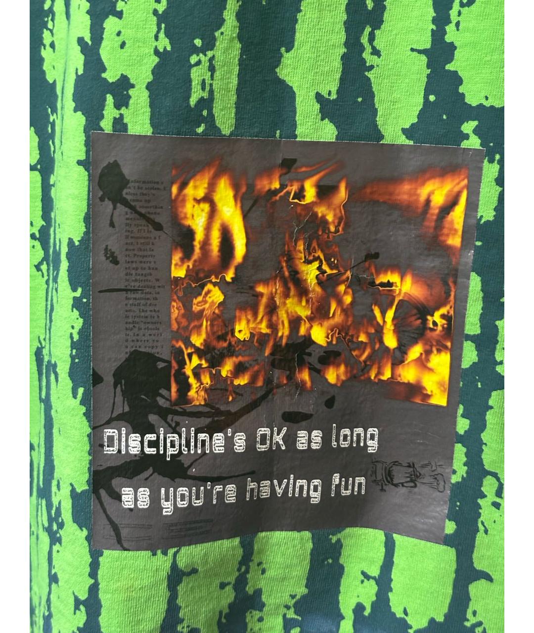 CAV EMPT Зеленая хлопковая футболка, фото 3