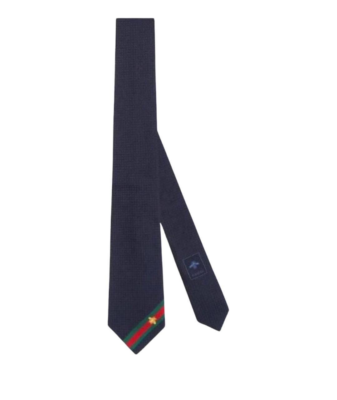 GUCCI Синий шелковый галстук, фото 1