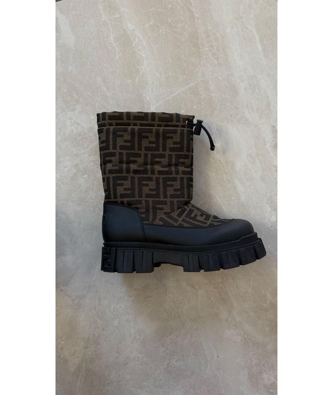 FENDI KIDS Мульти текстильные сапоги, фото 6