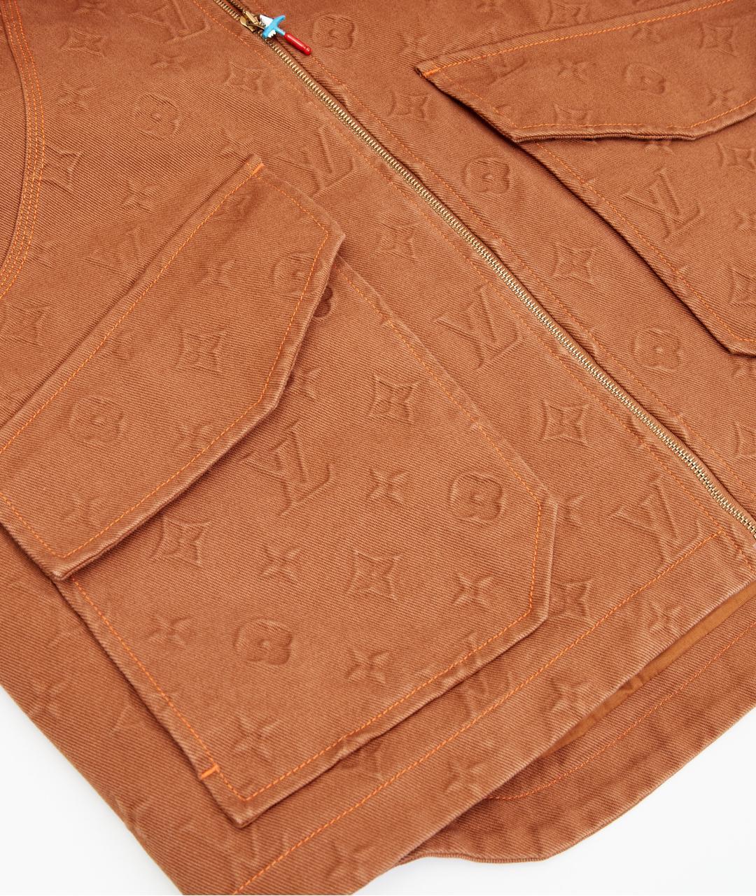 LOUIS VUITTON Оранжевая хлопковая куртка, фото 7