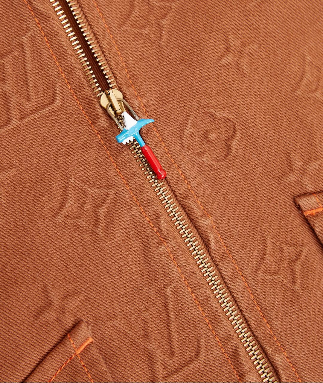 LOUIS VUITTON Оранжевая хлопковая куртка, фото 4