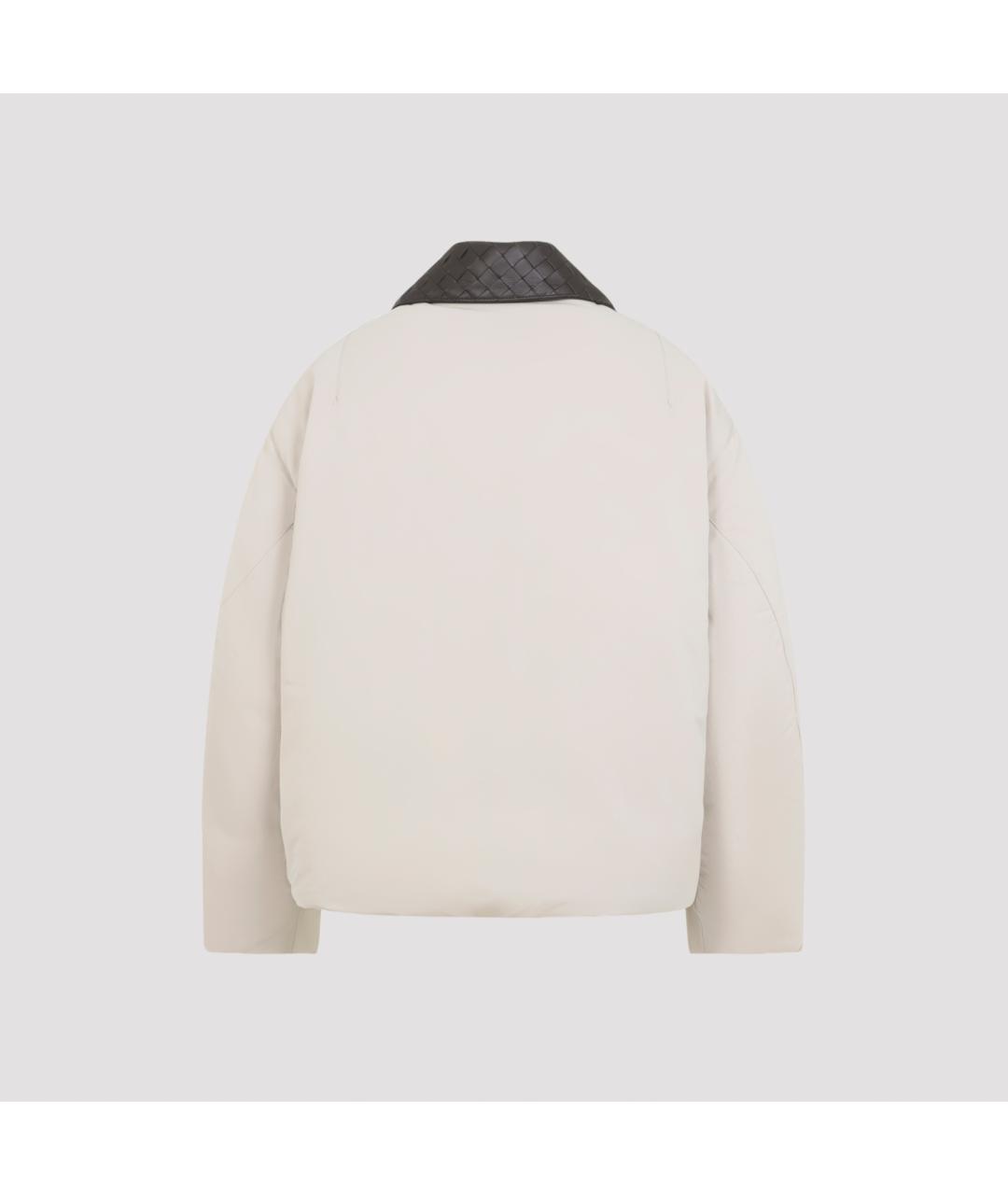 BOTTEGA VENETA Бежевая полиамидовая куртка, фото 3