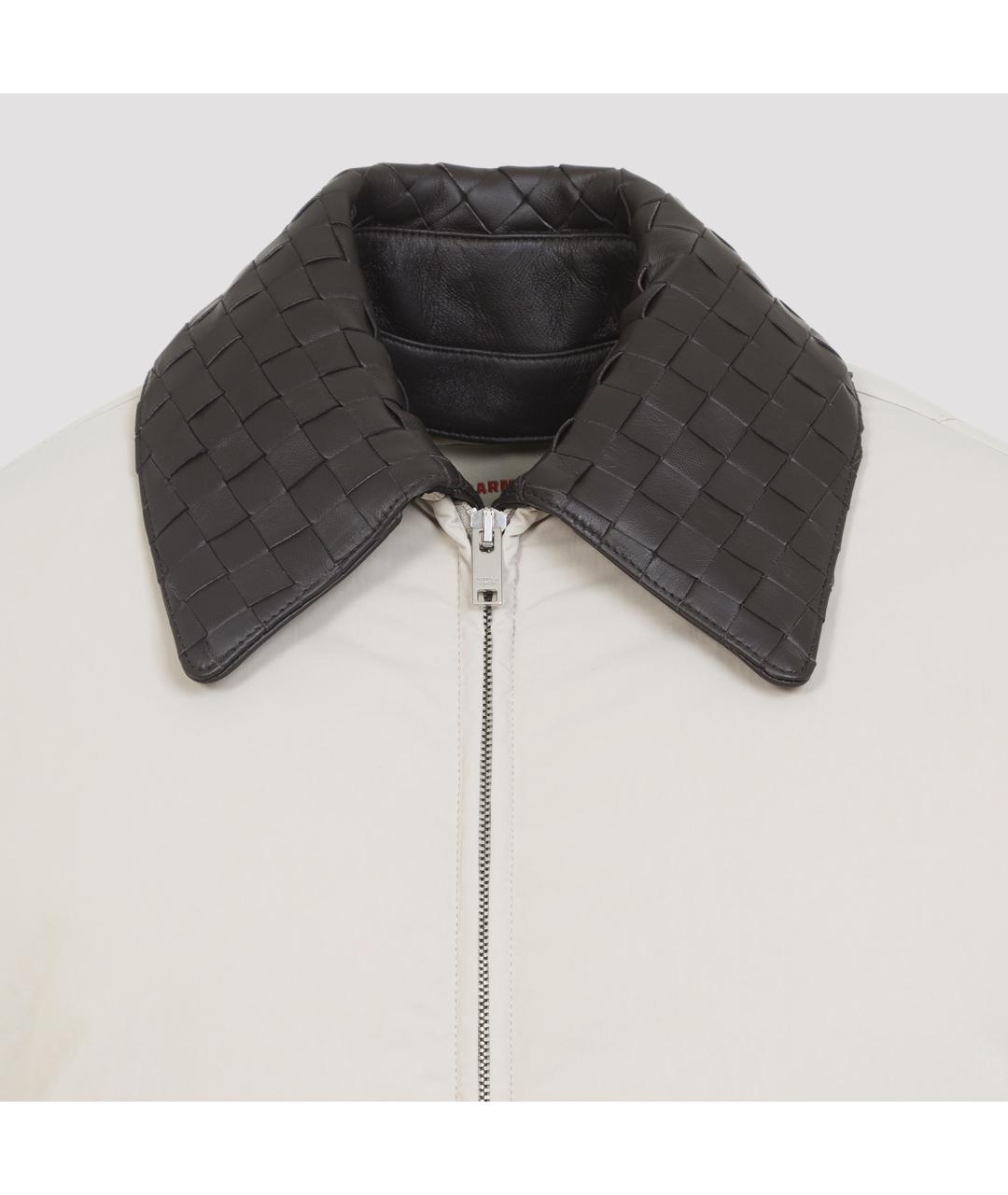 BOTTEGA VENETA Бежевая полиамидовая куртка, фото 5