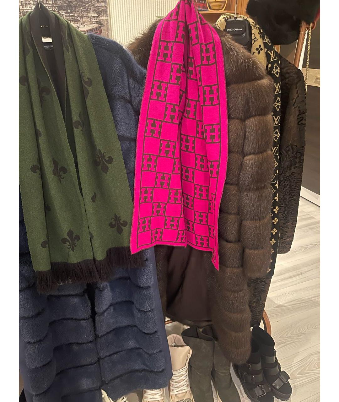 HERMES Мульти шерстяной шарф, фото 3