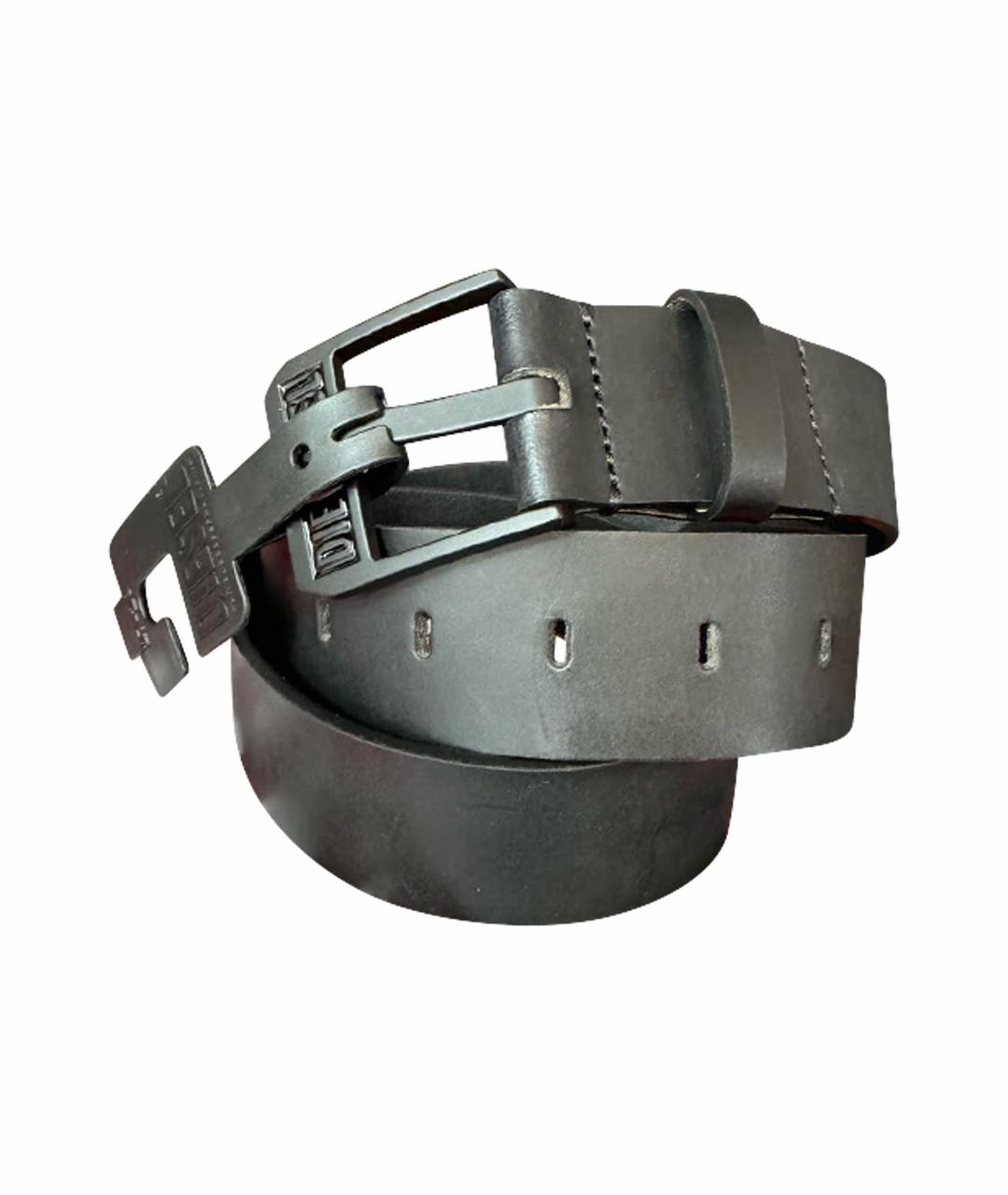 DIESEL Черный кожаный ремень, фото 1