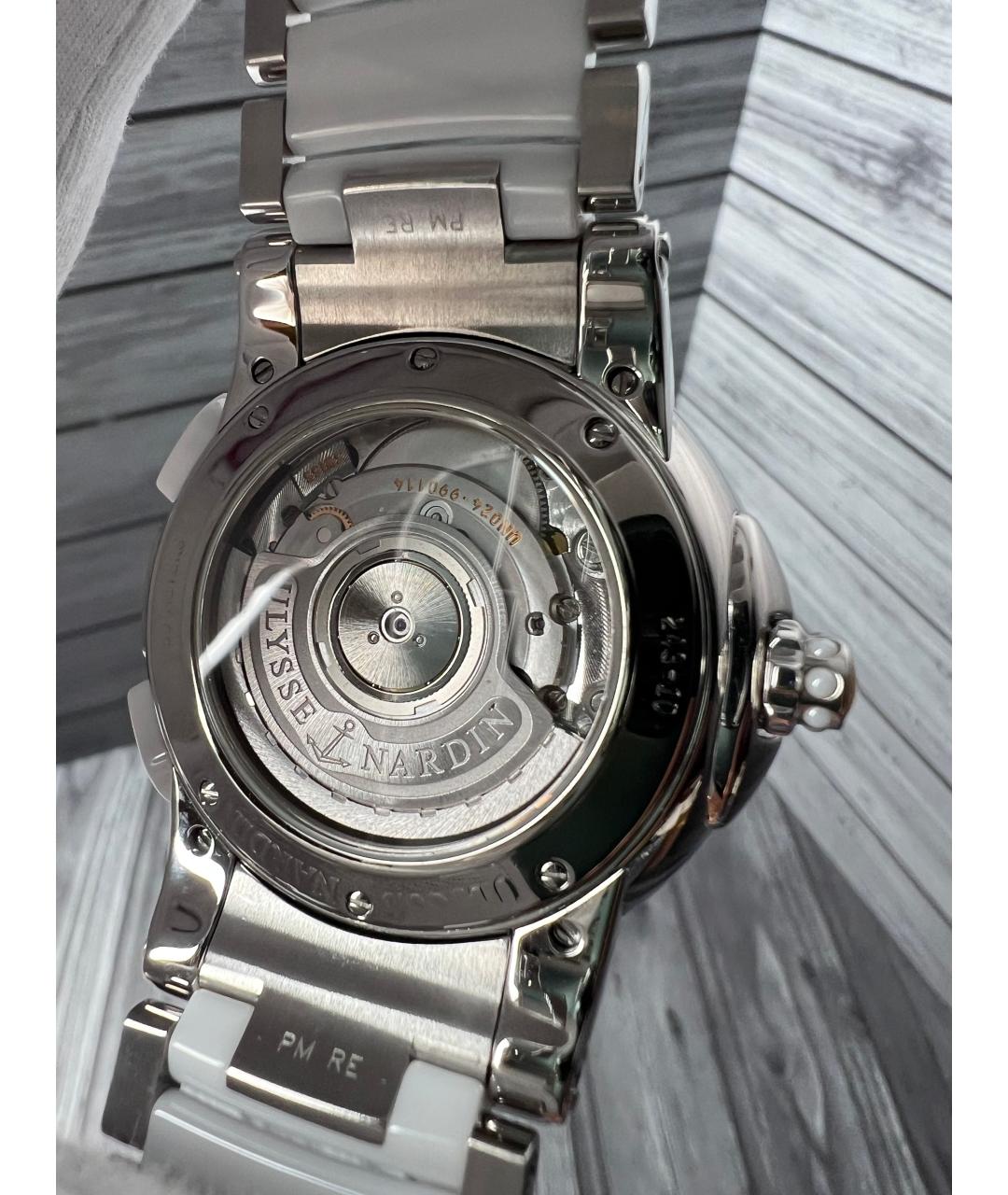 Ulysse Nardin Белые керамические часы, фото 8
