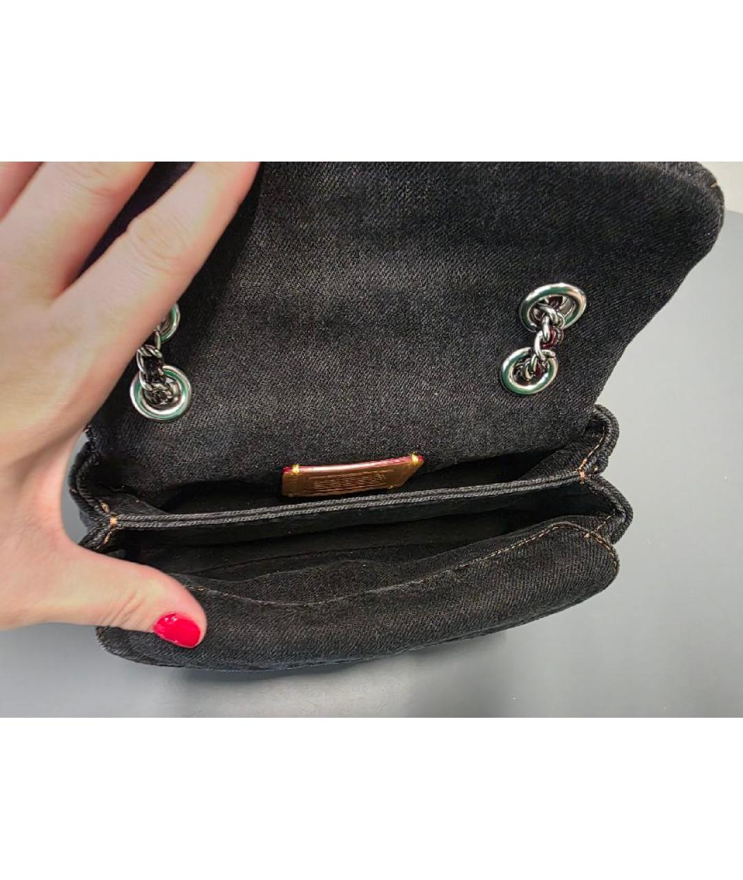 COACH Антрацитовая деним сумка через плечо, фото 7