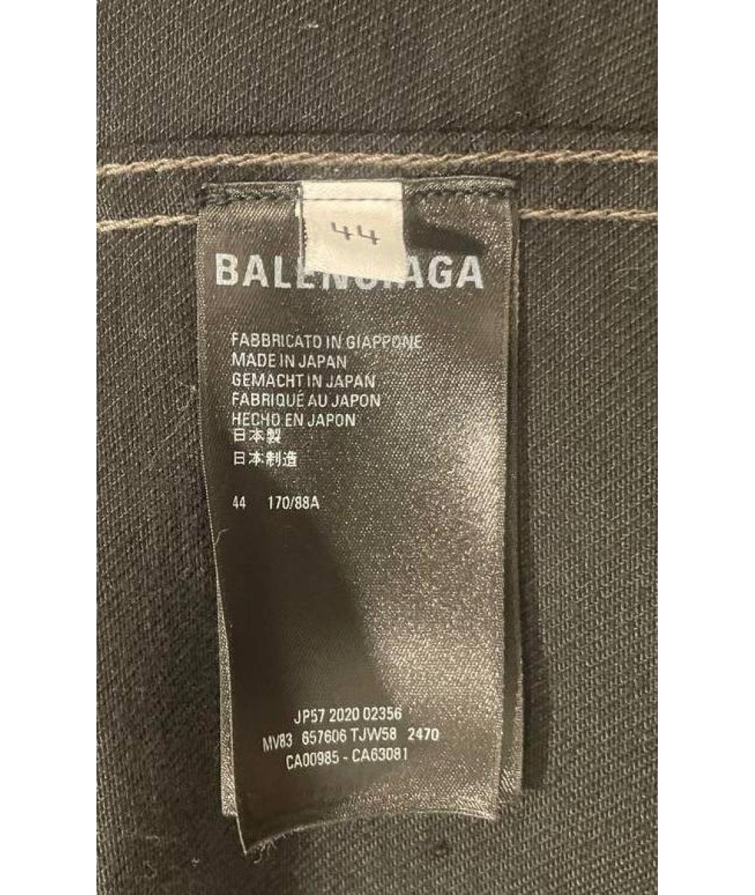 BALENCIAGA Черная деним куртка, фото 4