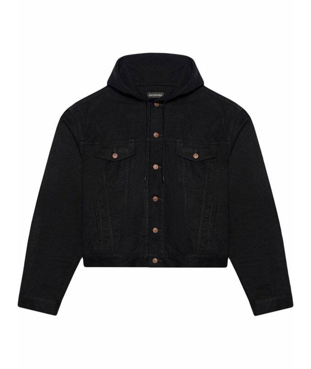 BALENCIAGA Черная деним куртка, фото 1