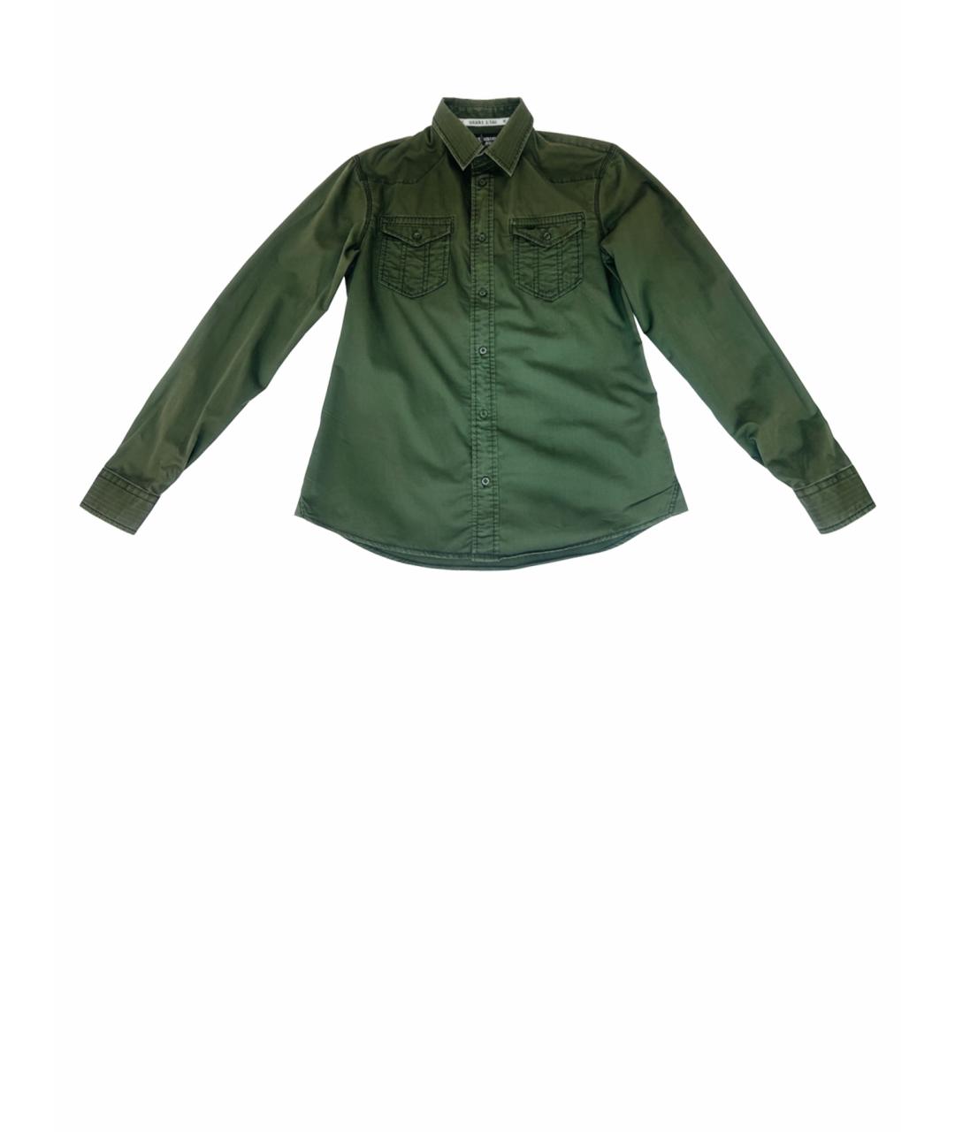 ARMANI JEANS Темно-синяя хлопковая кэжуал рубашка, фото 1