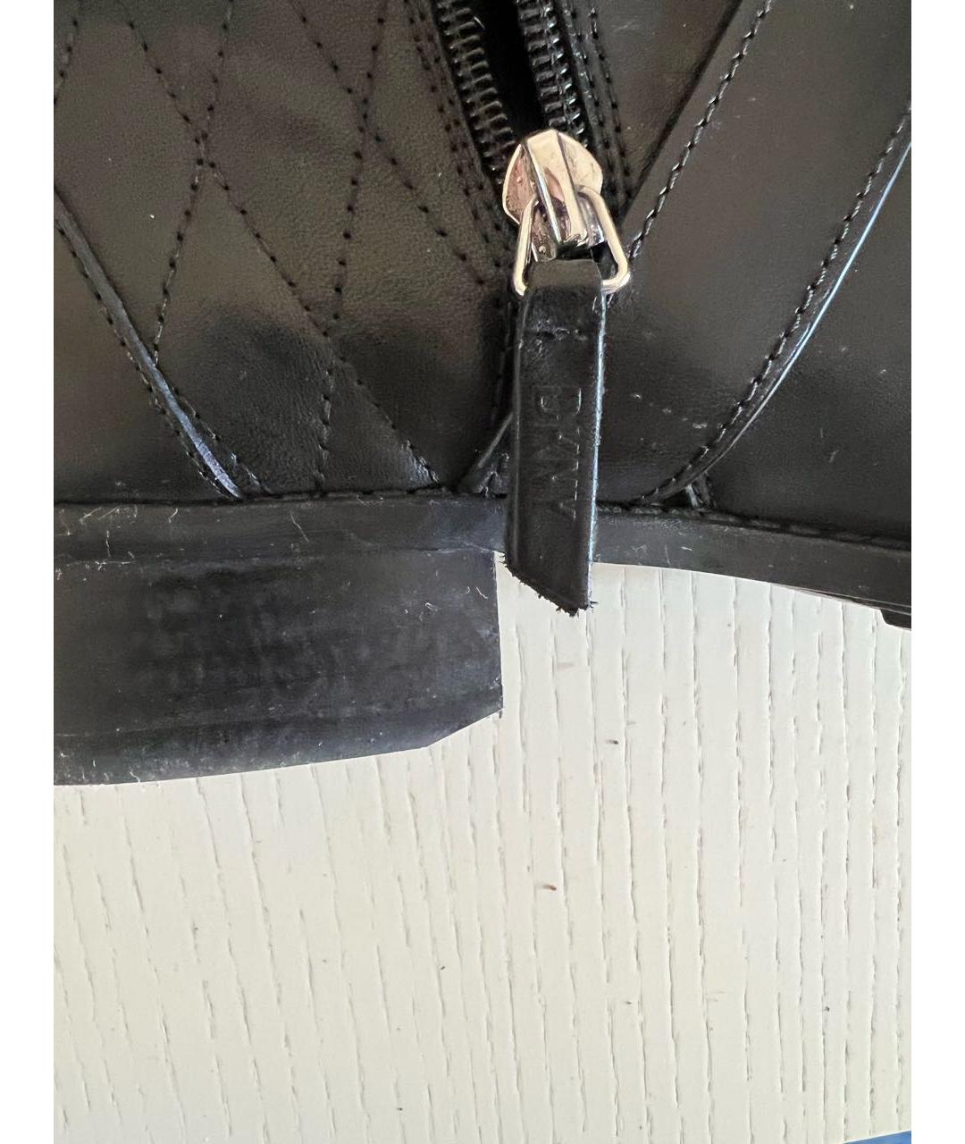 DKNY Черные кожаные сапоги, фото 5