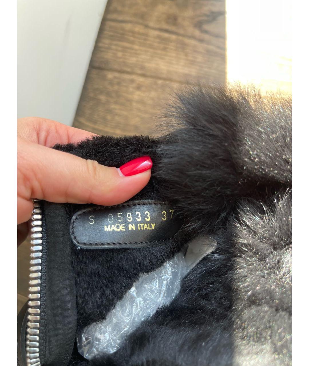 GIANVITO ROSSI Черные замшевые ботинки, фото 3