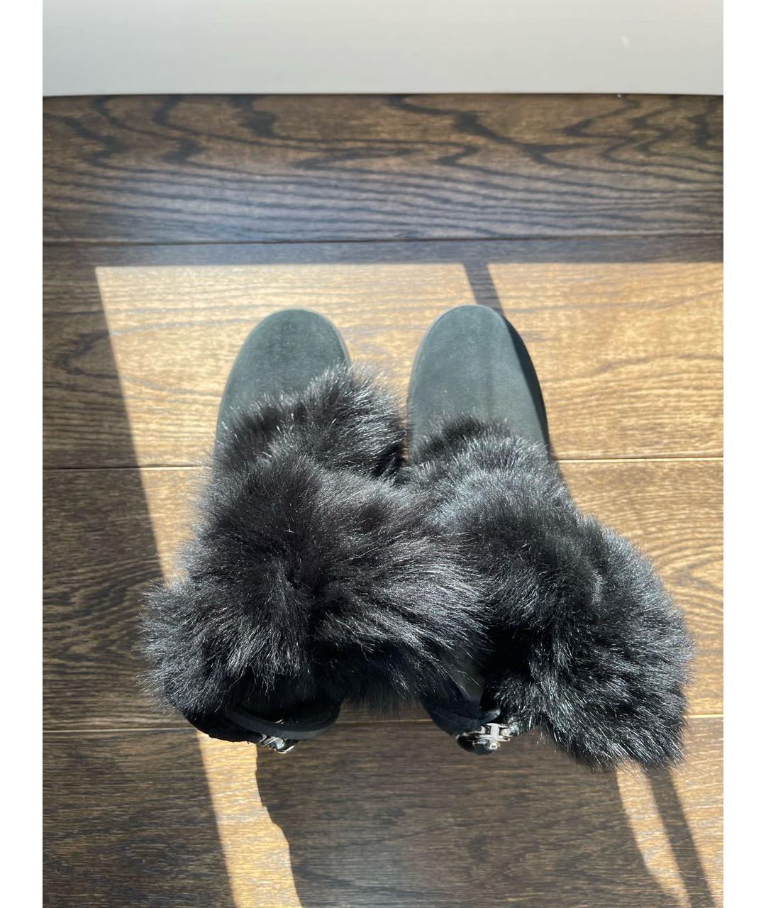 GIANVITO ROSSI Черные замшевые ботинки, фото 2