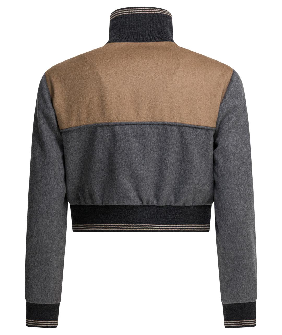 MIU MIU Серая шерстяная куртка, фото 2