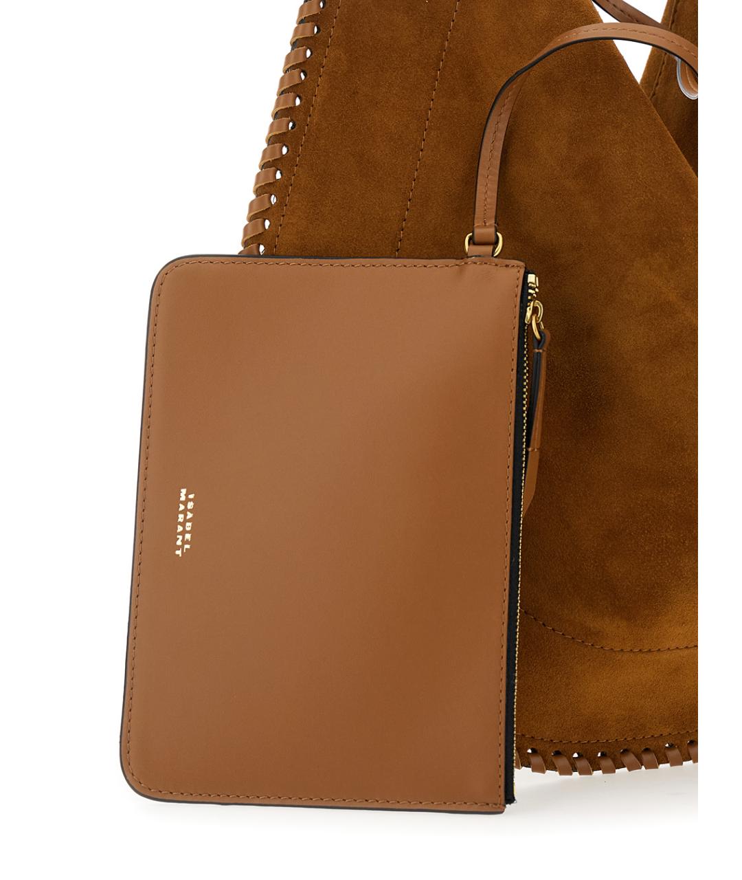 ISABEL MARANT Коричневая замшевая сумка через плечо, фото 3