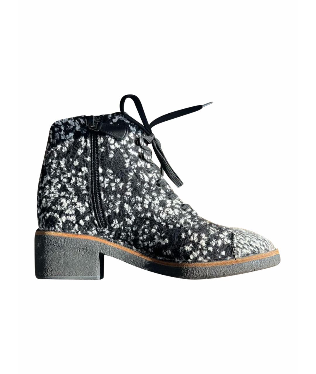 CHANEL Мульти текстильные полусапоги, фото 1