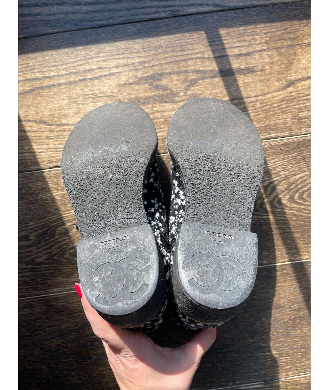 CHANEL Мульти текстильные полусапоги, фото 3