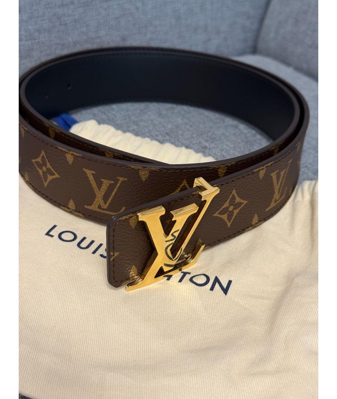 LOUIS VUITTON Коричневый ремень, фото 3