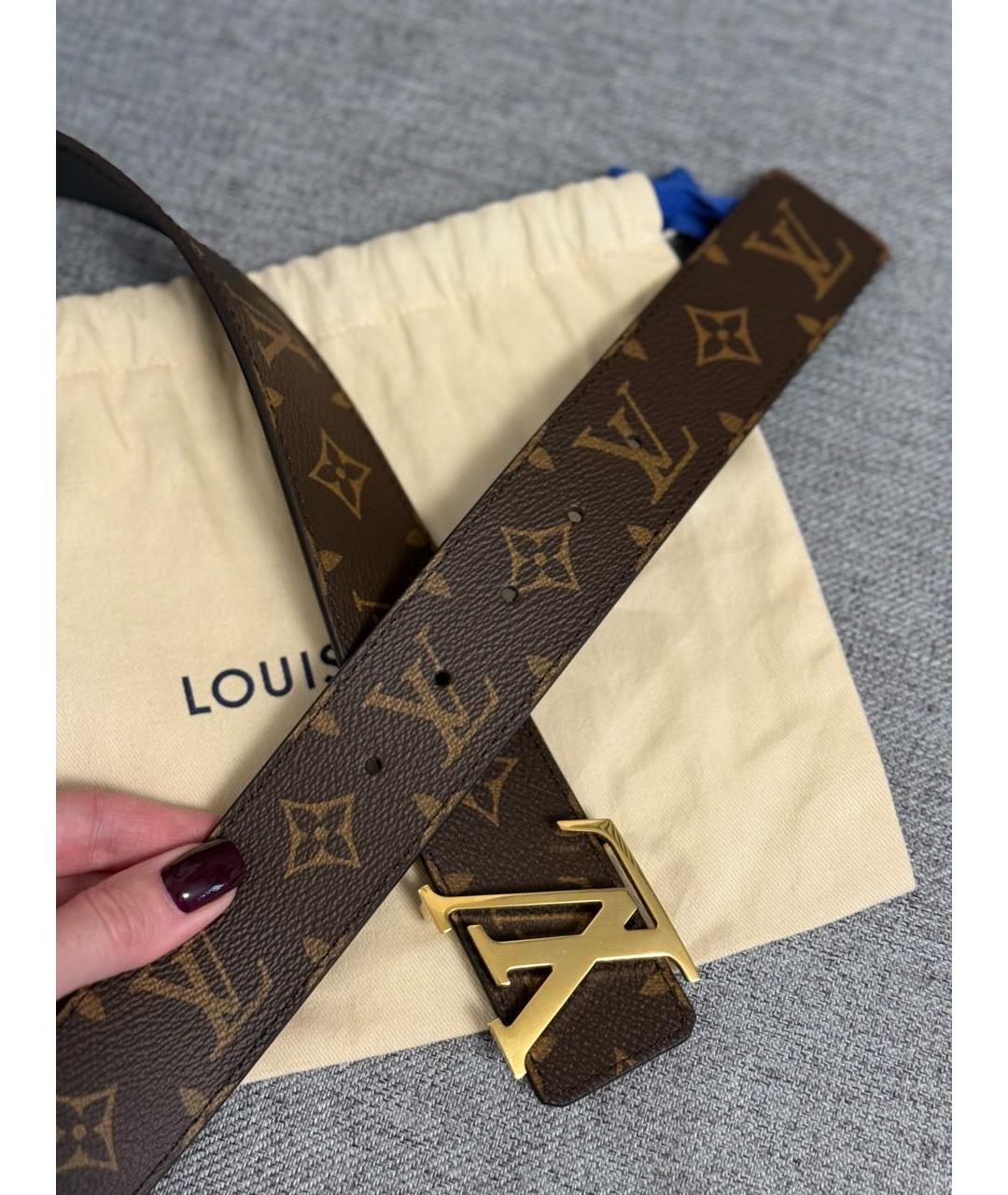 LOUIS VUITTON Коричневый ремень, фото 5