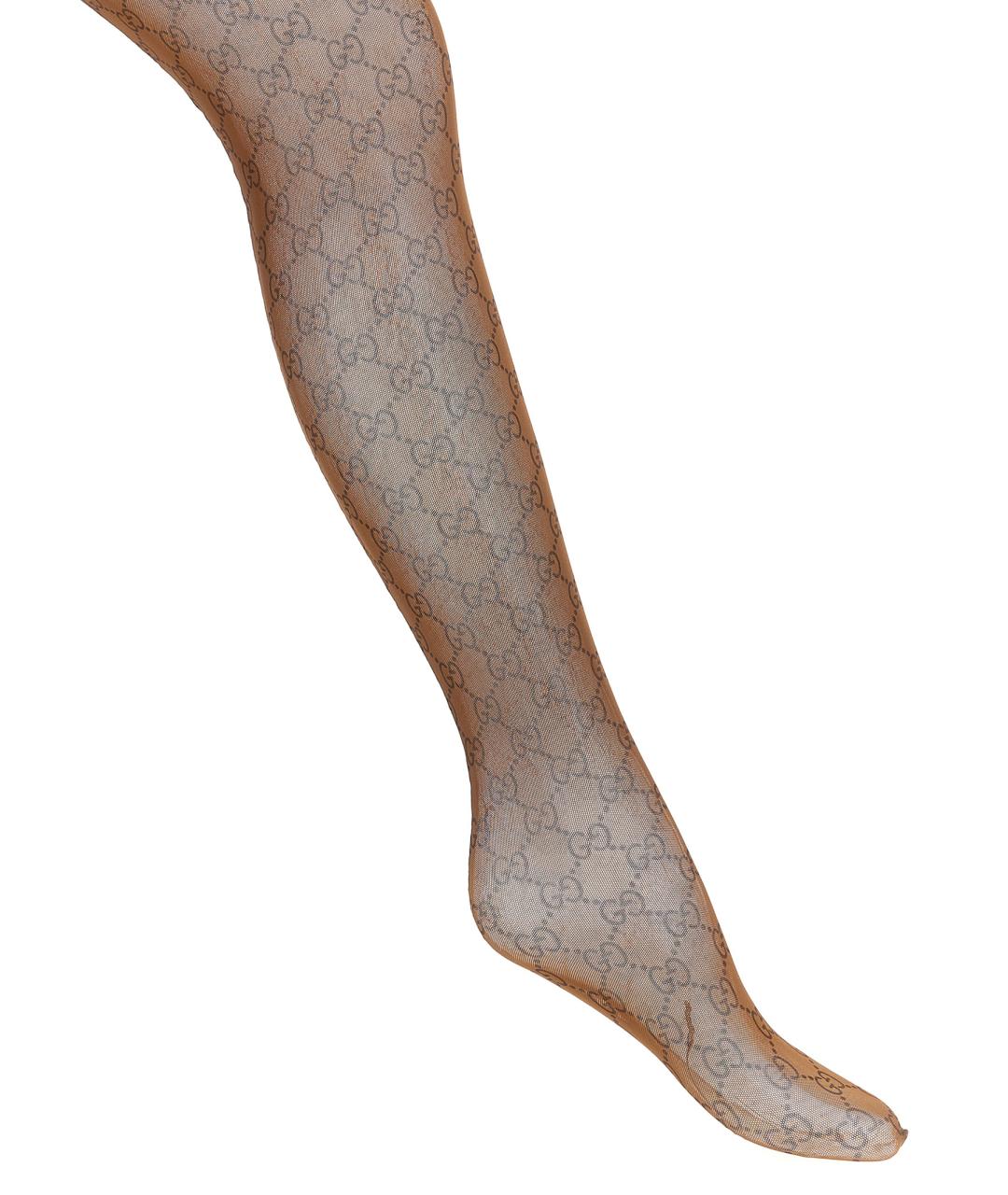 GUCCI Коричневые носки, чулки и колготы, фото 1