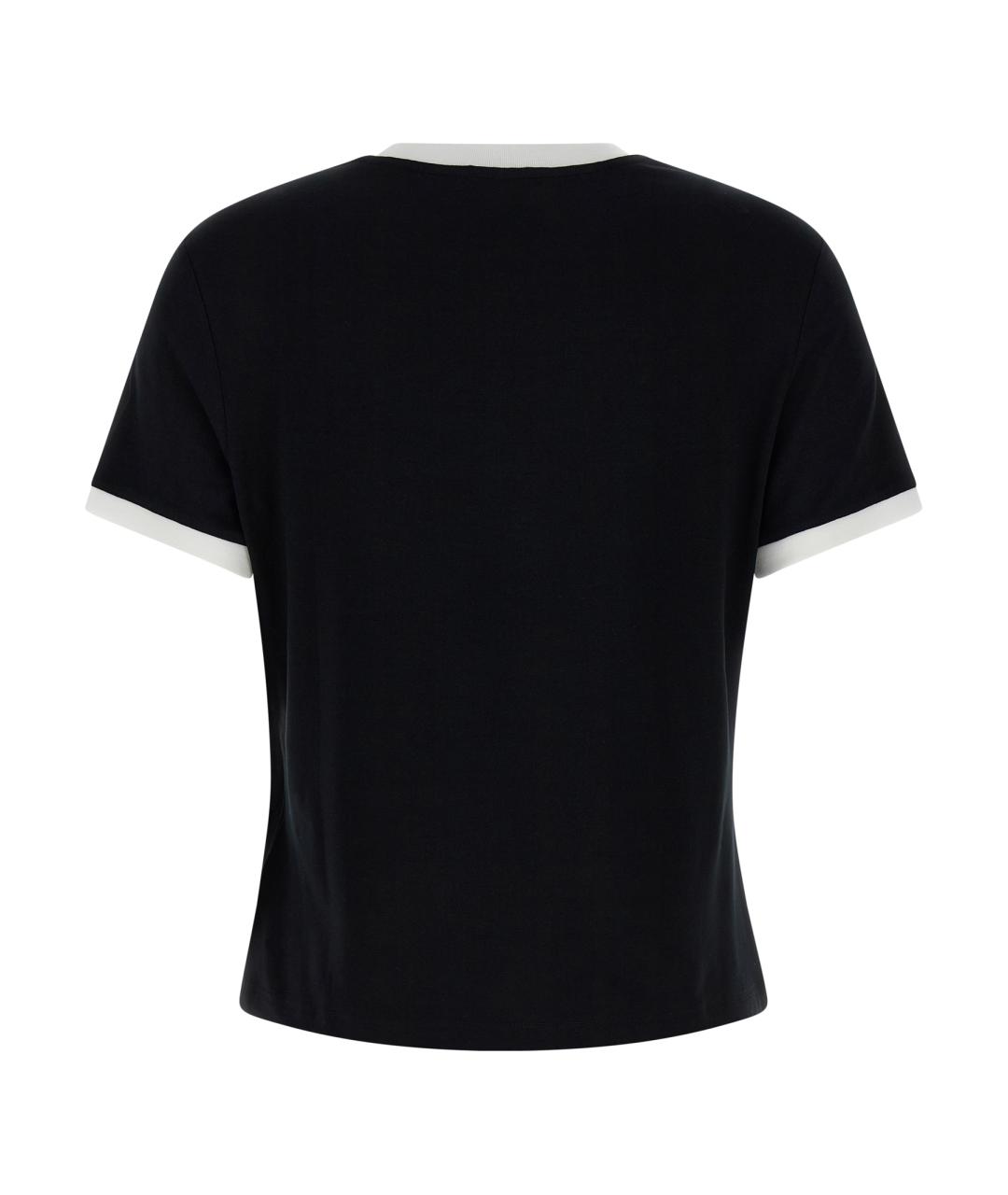 VERSACE Черная вискозная футболка, фото 2