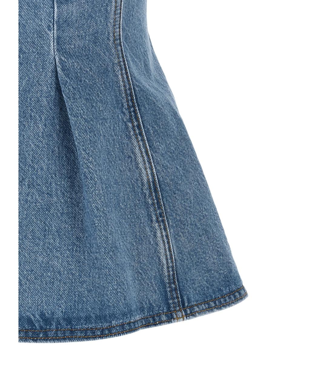 ROTATE Голубая хлопковая рубашка, фото 4