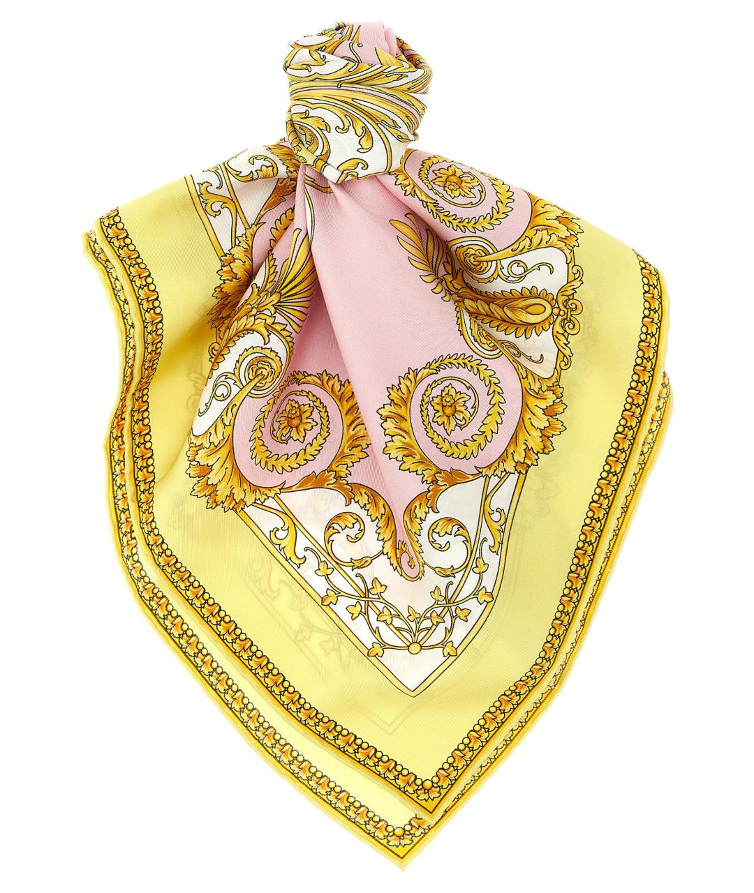 VERSACE Мульти шелковый шарф, фото 1