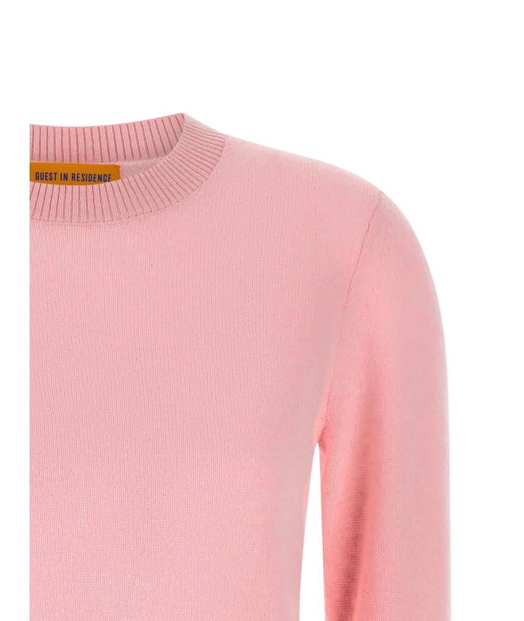 GUEST IN RESIDENCE Розовый кашемировый джемпер / свитер, фото 3