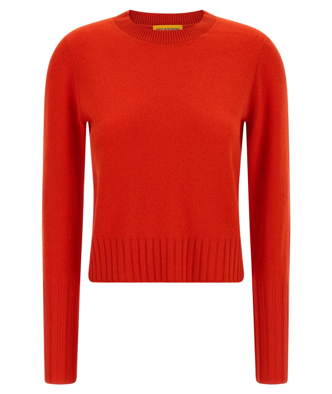 GUEST IN RESIDENCE Красный кашемировый джемпер / свитер, фото 1