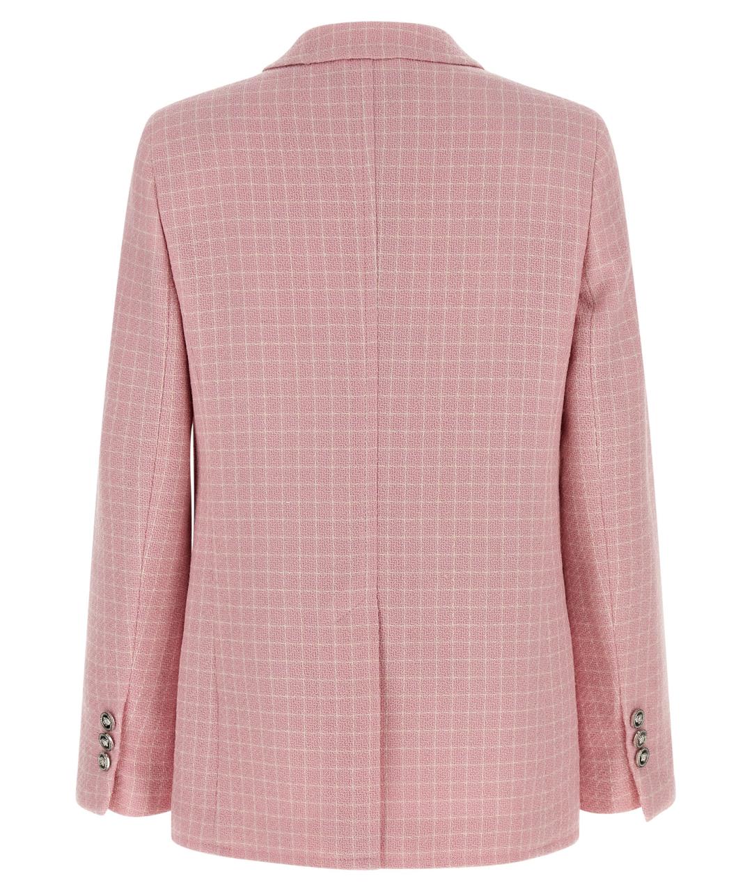 VERSACE Розовый шерстяной жакет/пиджак, фото 2