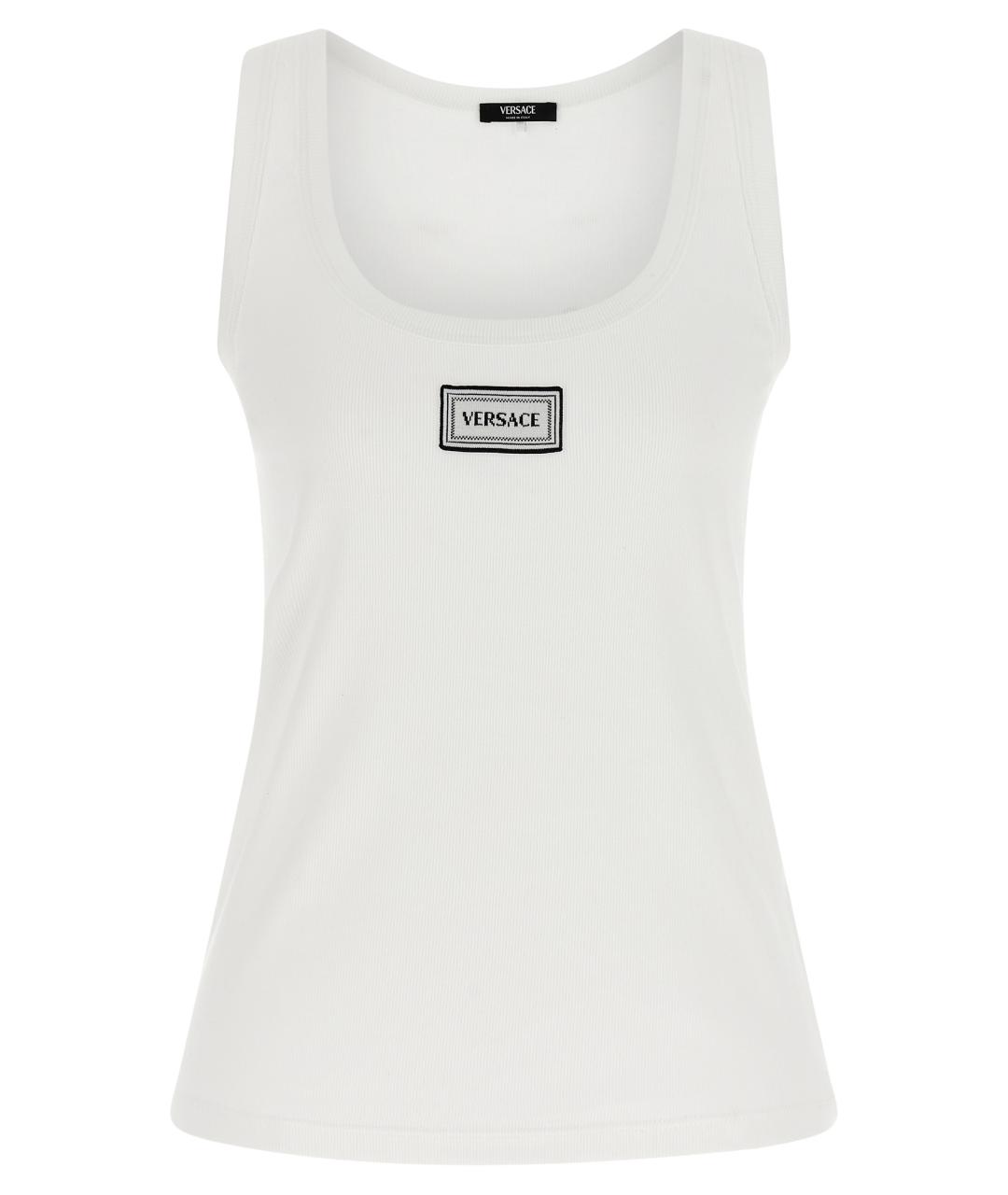 VERSACE Белая хлопковая майка, фото 1
