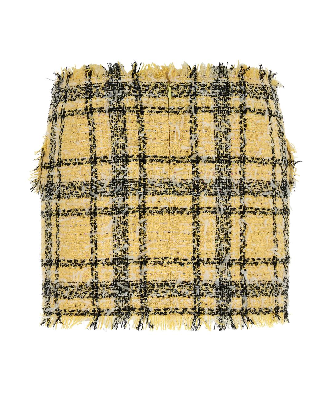 BALMAIN Мульти твидовая юбка мини, фото 2