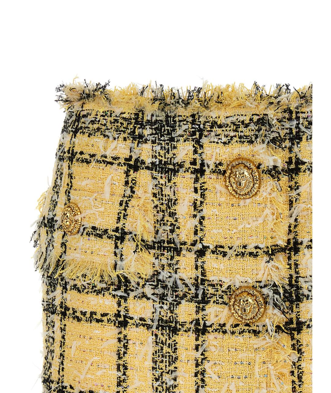 BALMAIN Мульти твидовая юбка мини, фото 3