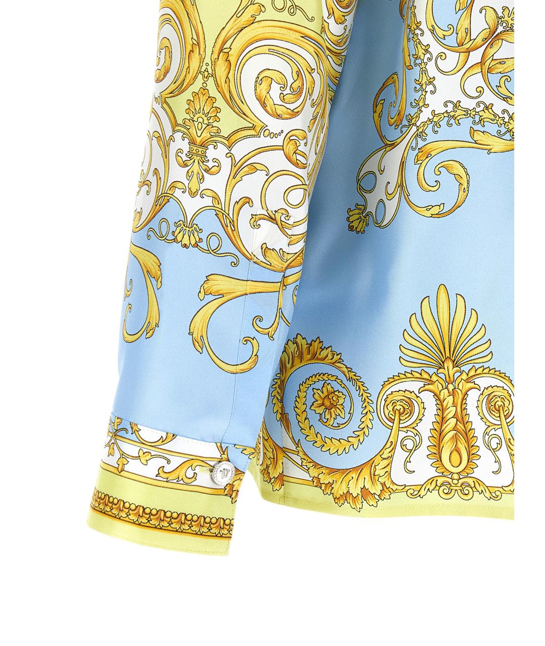 VERSACE Мульти шелковая рубашка, фото 4