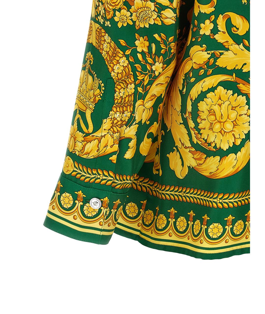 VERSACE Мульти шелковая рубашка, фото 4