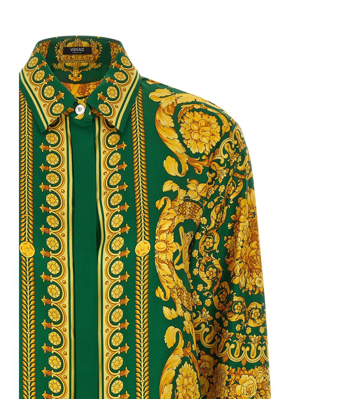 VERSACE Мульти шелковая рубашка, фото 3