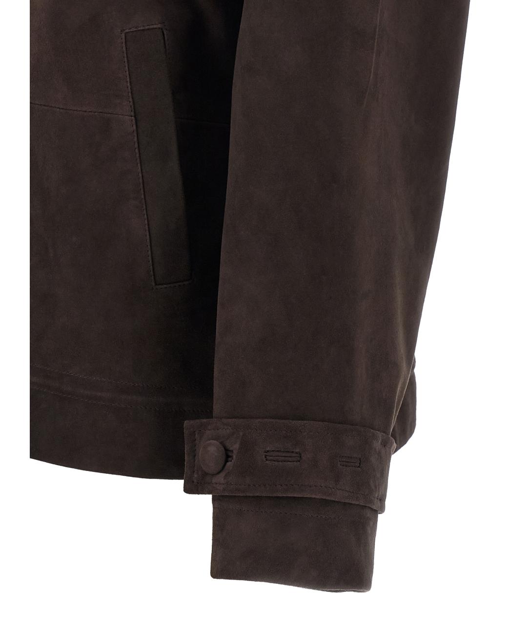 ROTATE Коричневая замшевая куртка, фото 4