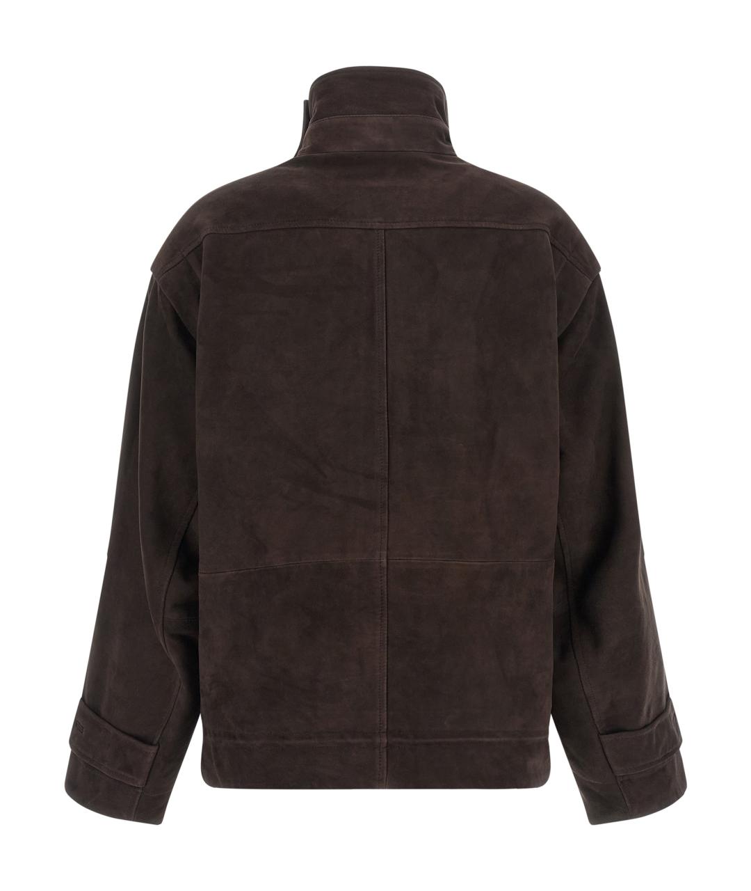 ROTATE Коричневая замшевая куртка, фото 2