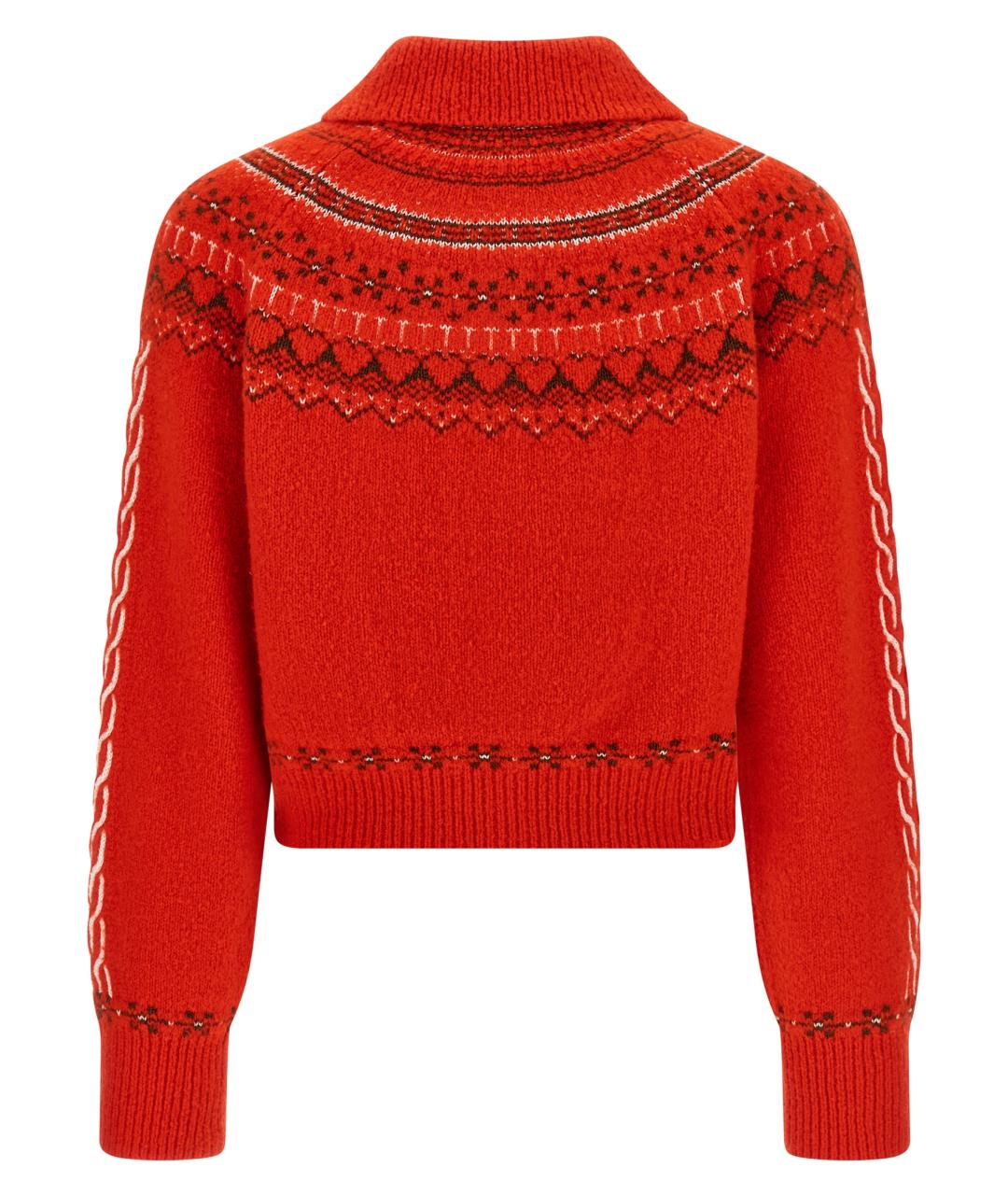 GUEST IN RESIDENCE Красный шерстяной кардиган, фото 2