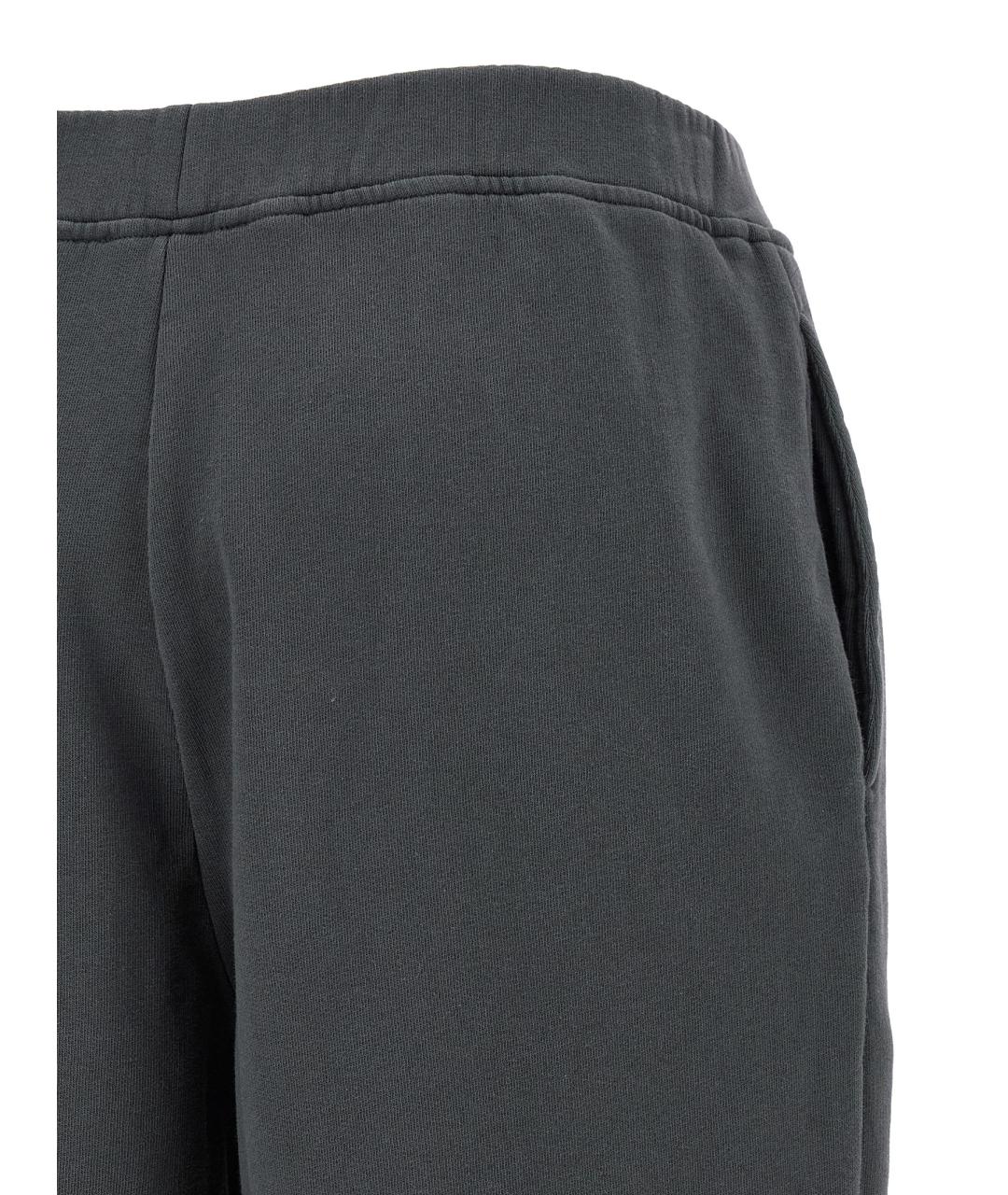 ROTATE Серые хлопковые прямые брюки, фото 4