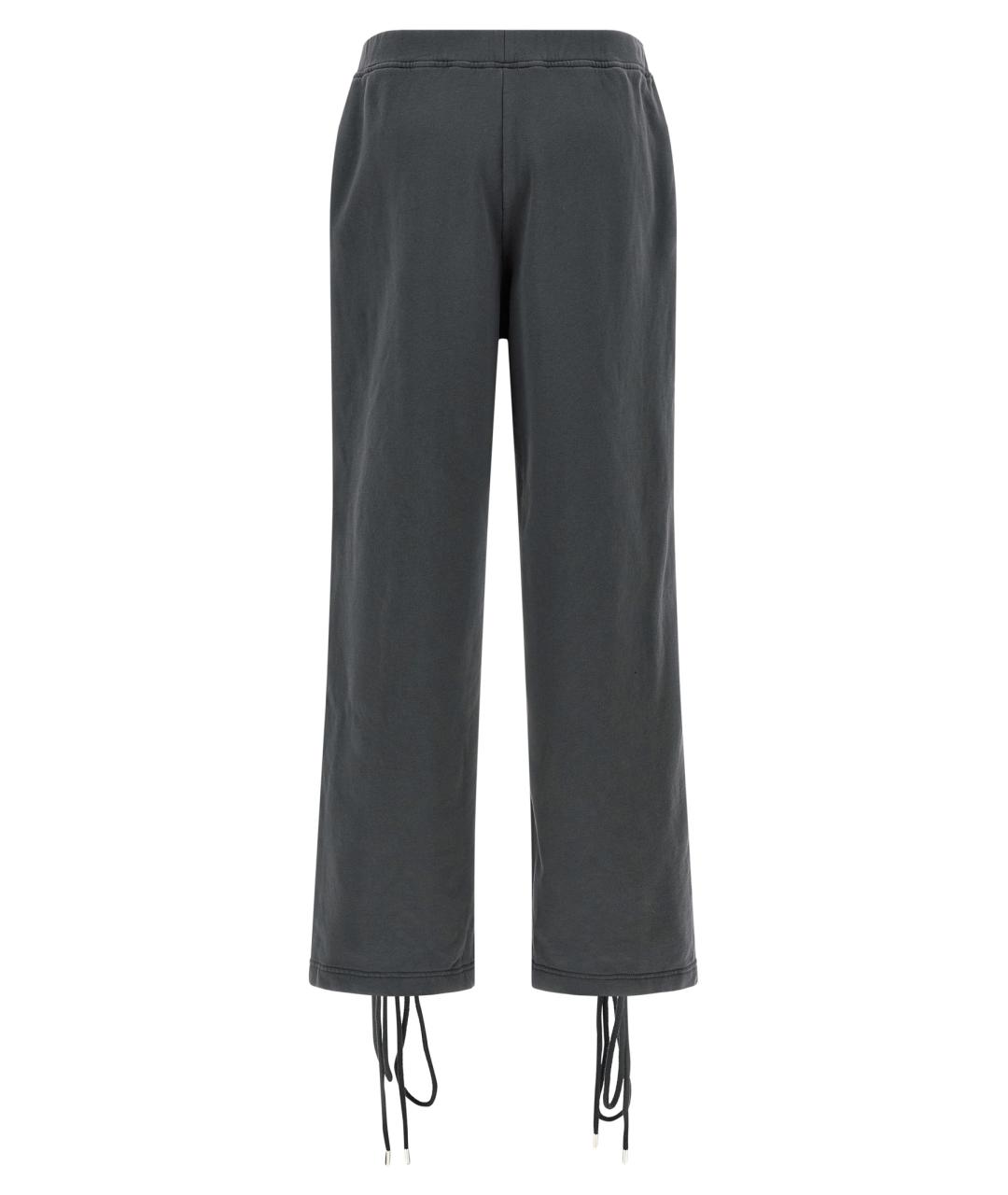 ROTATE Серые хлопковые прямые брюки, фото 2