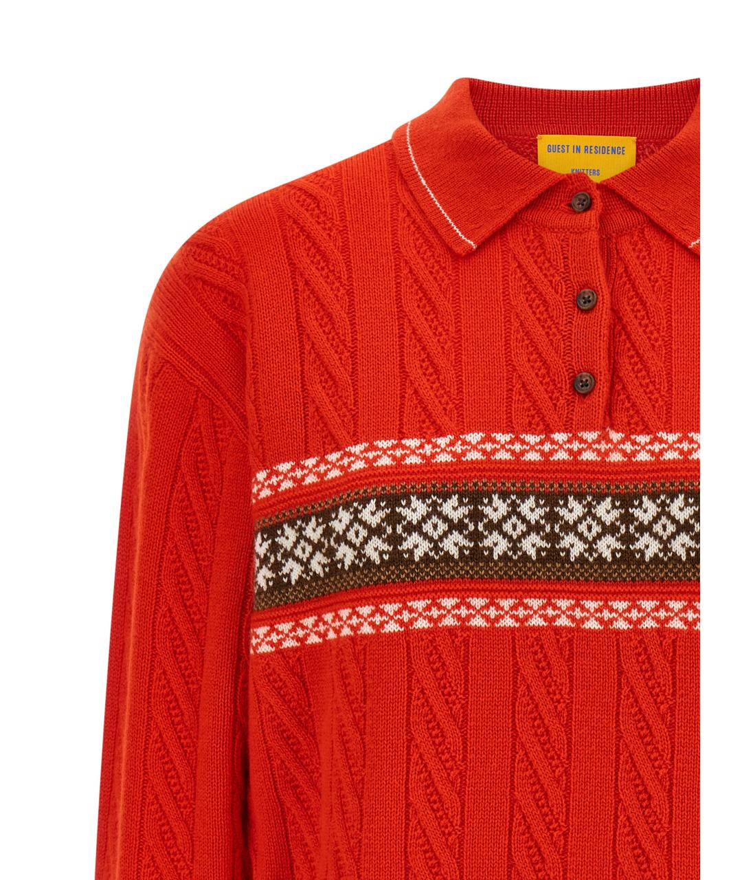 GUEST IN RESIDENCE Красный шерстяной джемпер / свитер, фото 3