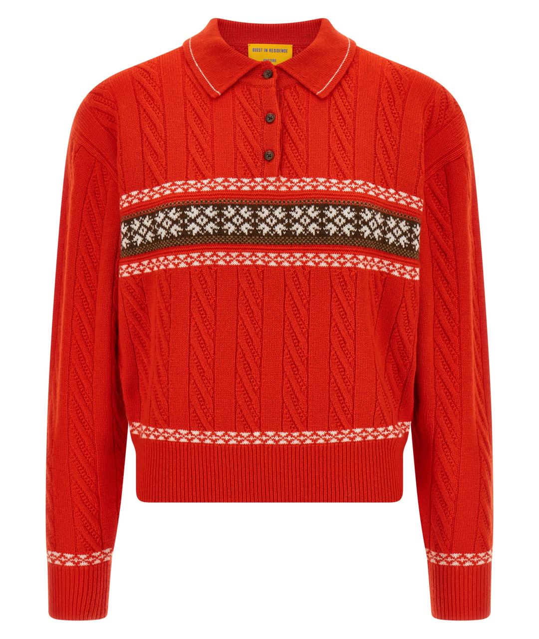 GUEST IN RESIDENCE Красный шерстяной джемпер / свитер, фото 1