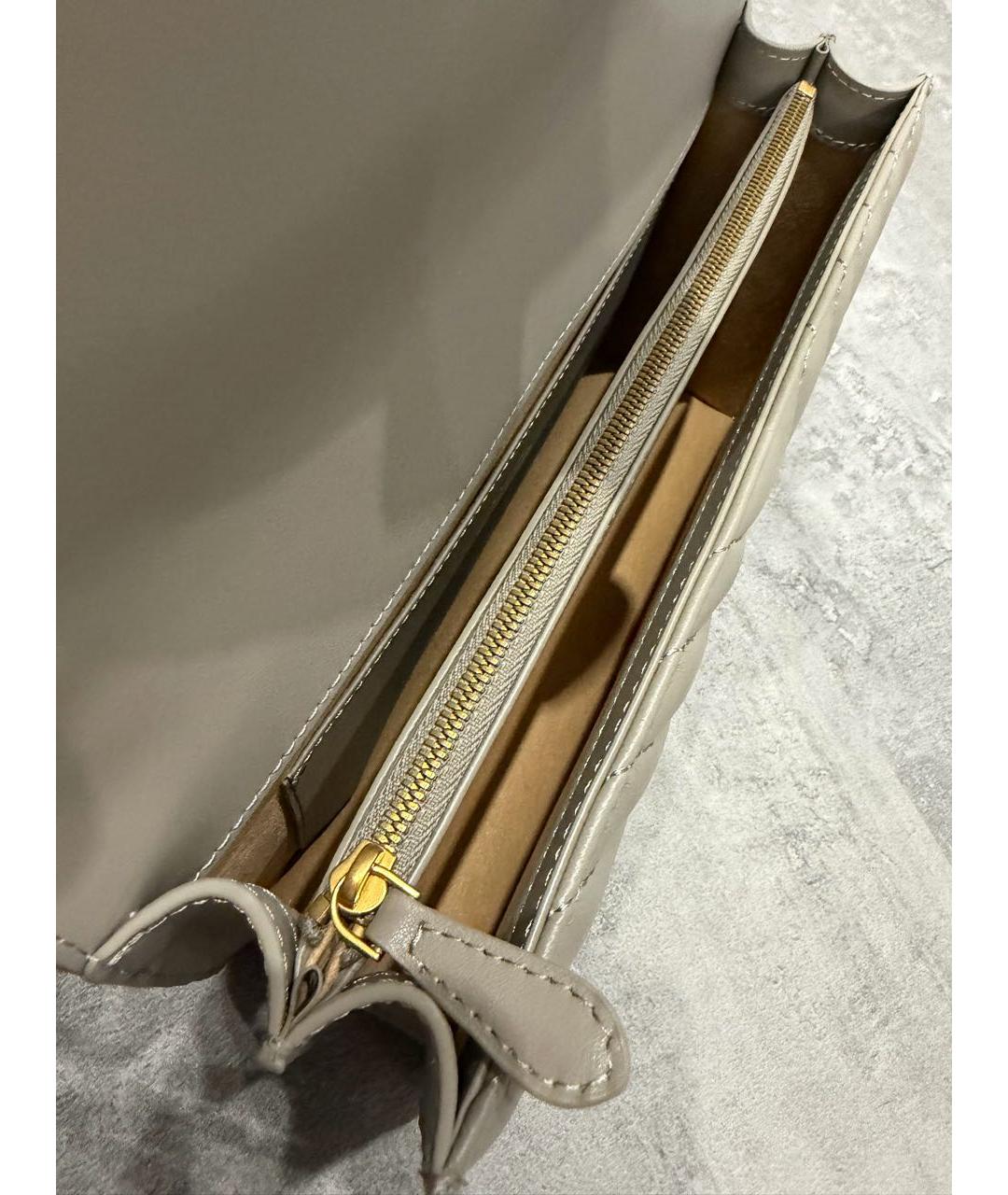 PINKO Серая кожаная сумка через плечо, фото 5