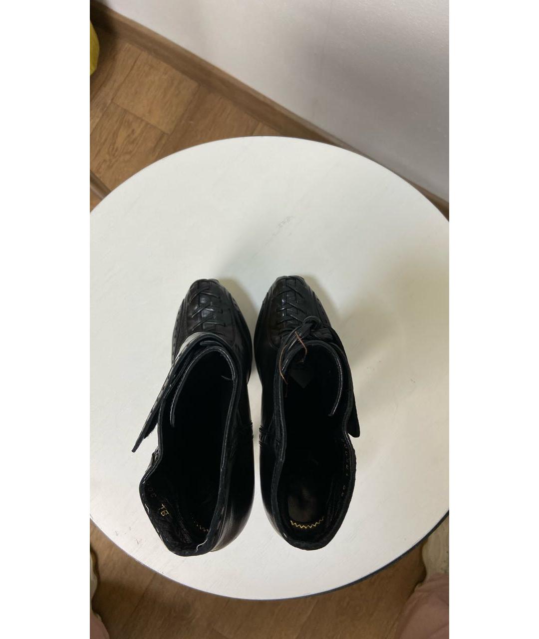 SAINT LAURENT Черные кожаные ботильоны, фото 3