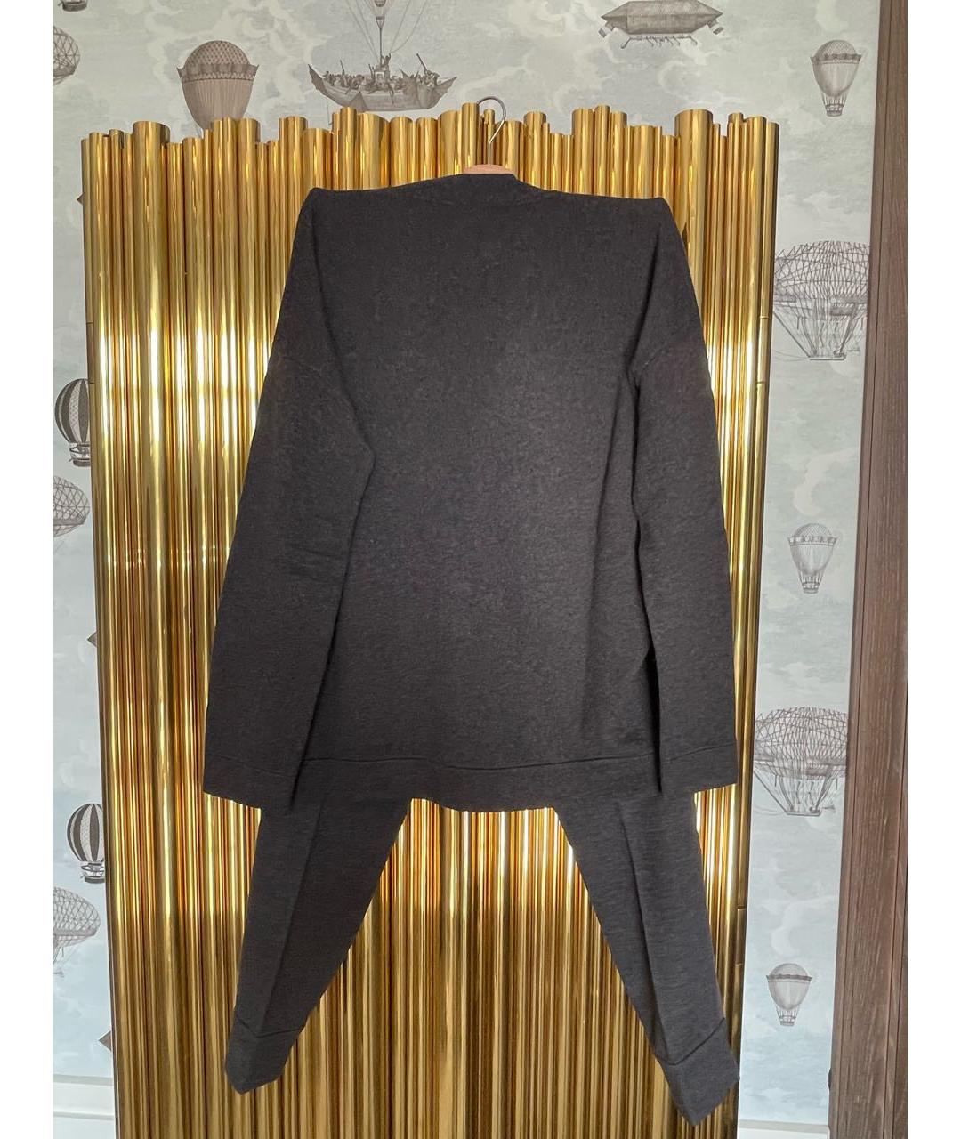 BRUNELLO CUCINELLI Антрацитовый шерстяной костюм с брюками, фото 2