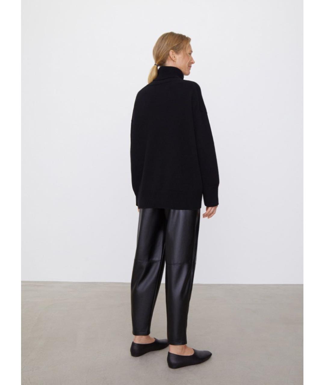 12 STOREEZ Черные полиэстеровые брюки широкие, фото 2