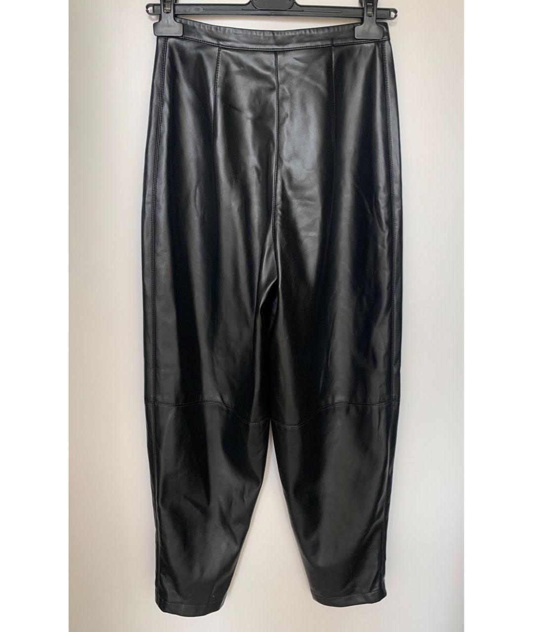 12 STOREEZ Черные полиэстеровые брюки широкие, фото 5