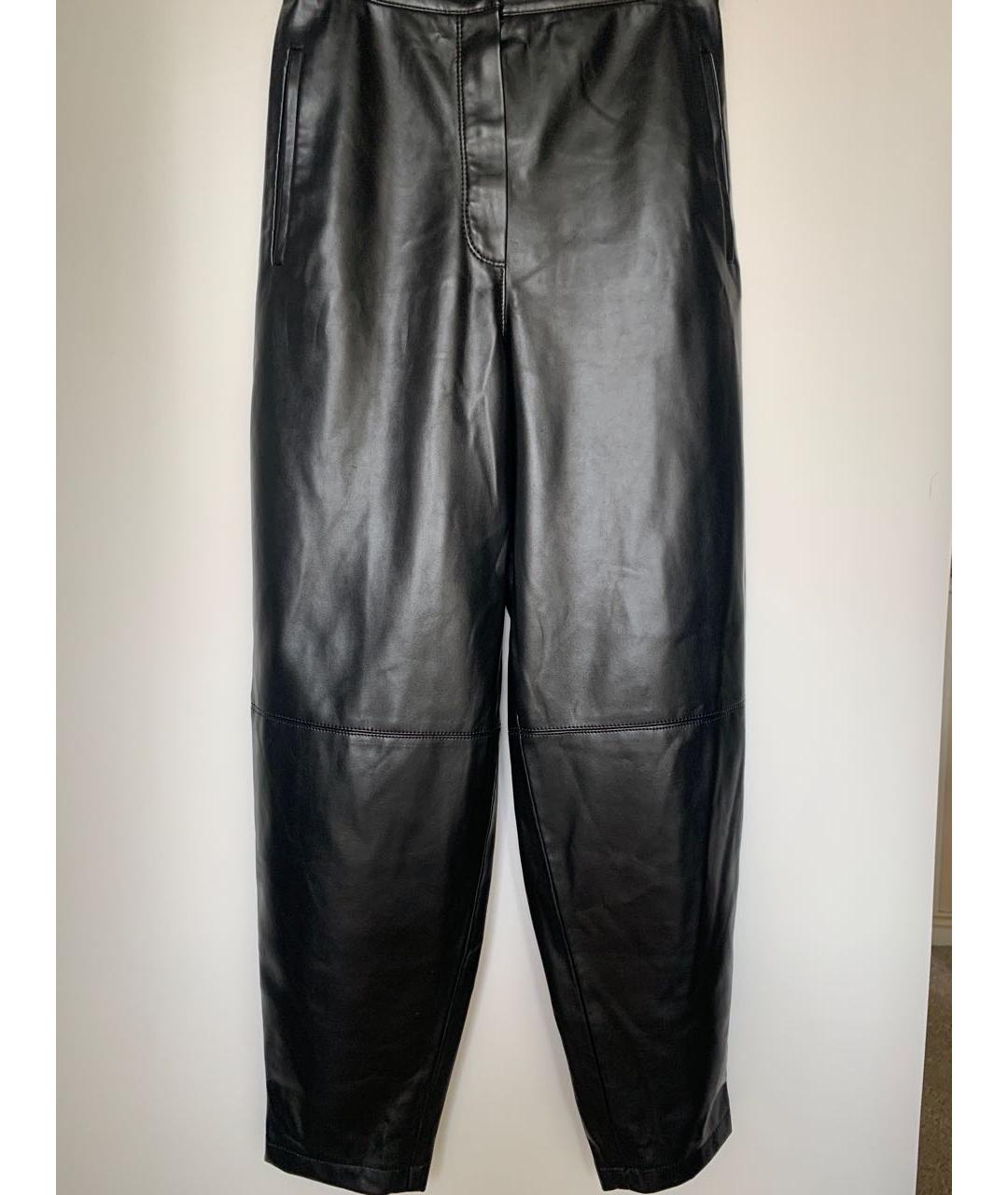 12 STOREEZ Черные полиэстеровые брюки широкие, фото 4