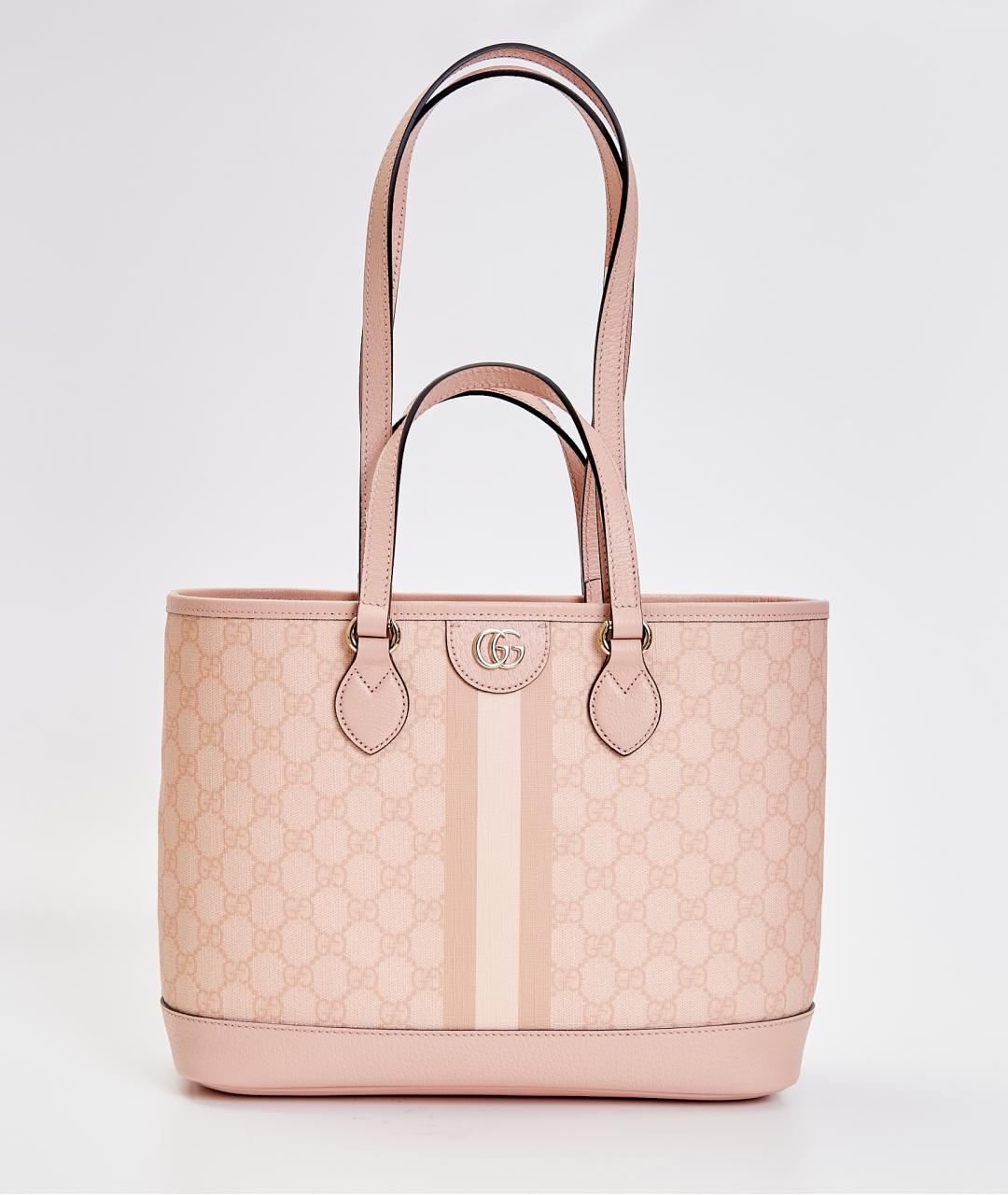 GUCCI Розовая кожаная сумка тоут, фото 8